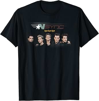 Amazon | NSYNC 公式 Bye Tシャツ | Tシャツ・カットソー 通販