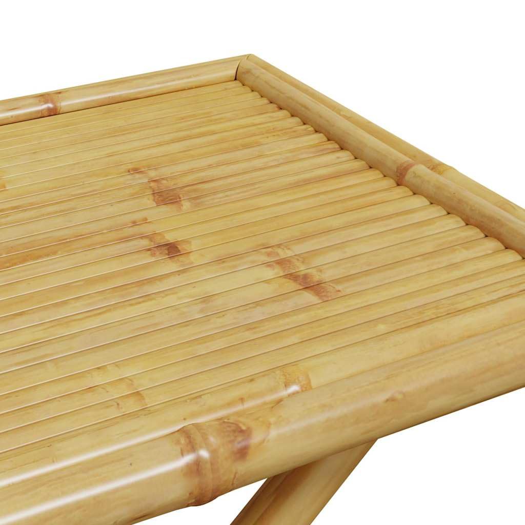 Mesa de Jardín Plegable de Bambú 110x55x75 cm, vidaXL