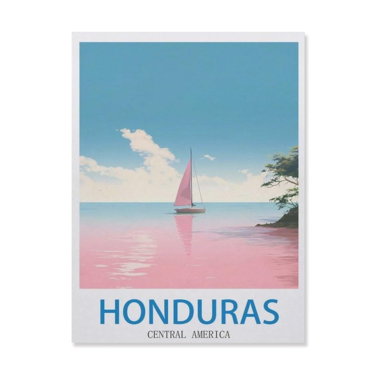 Funny Bathroom Wall Decor Signs，Honduras Central America(30x40cm）