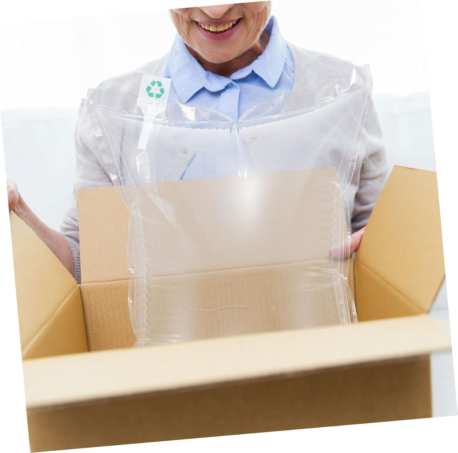 100pcs Air Cushion Bubble Mailer Bags Inflatable Packaging for Safe Shipping of Wine Bottles Cosmetics and More and Convenient Air Pillows for Daily Use