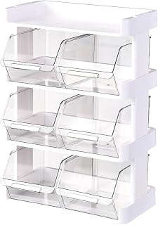 Tea Bag Organizer Storage Box,Space Saving Plastic Tea Bag Multilayer Storage Box for Tea Bags, Coffee Capsules, and Snacks - Elegant Design for Office, Kitchen
