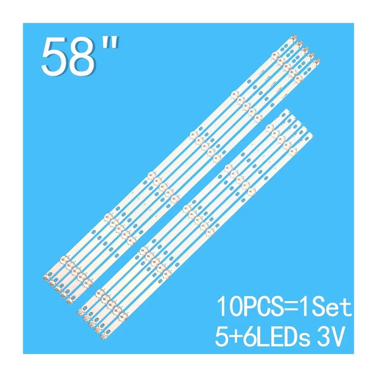 LED-Hintergrundbeleuchtung for 58PUS6203/12 58PUS6504/12 58PUF6013/T3 NS-58DF620NA20 NS-58DF620CA20 LB-GM3030-GJPHP585X11AA12-R-2-TL LB58003