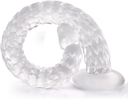 Miniatura 2 de Consoladores anales de dragón flexible de 19.3 pulgadas, juguetes sexuales para mujeres, transparente
