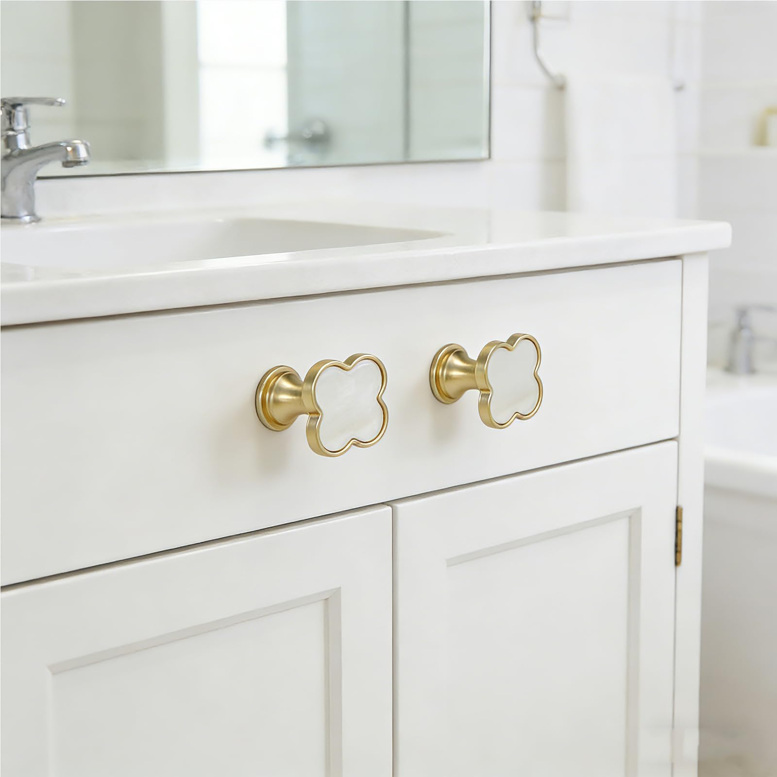 Uxcell 8 Pomos De Cerámica Vintage Para Cajones Y Armarios, Armarios