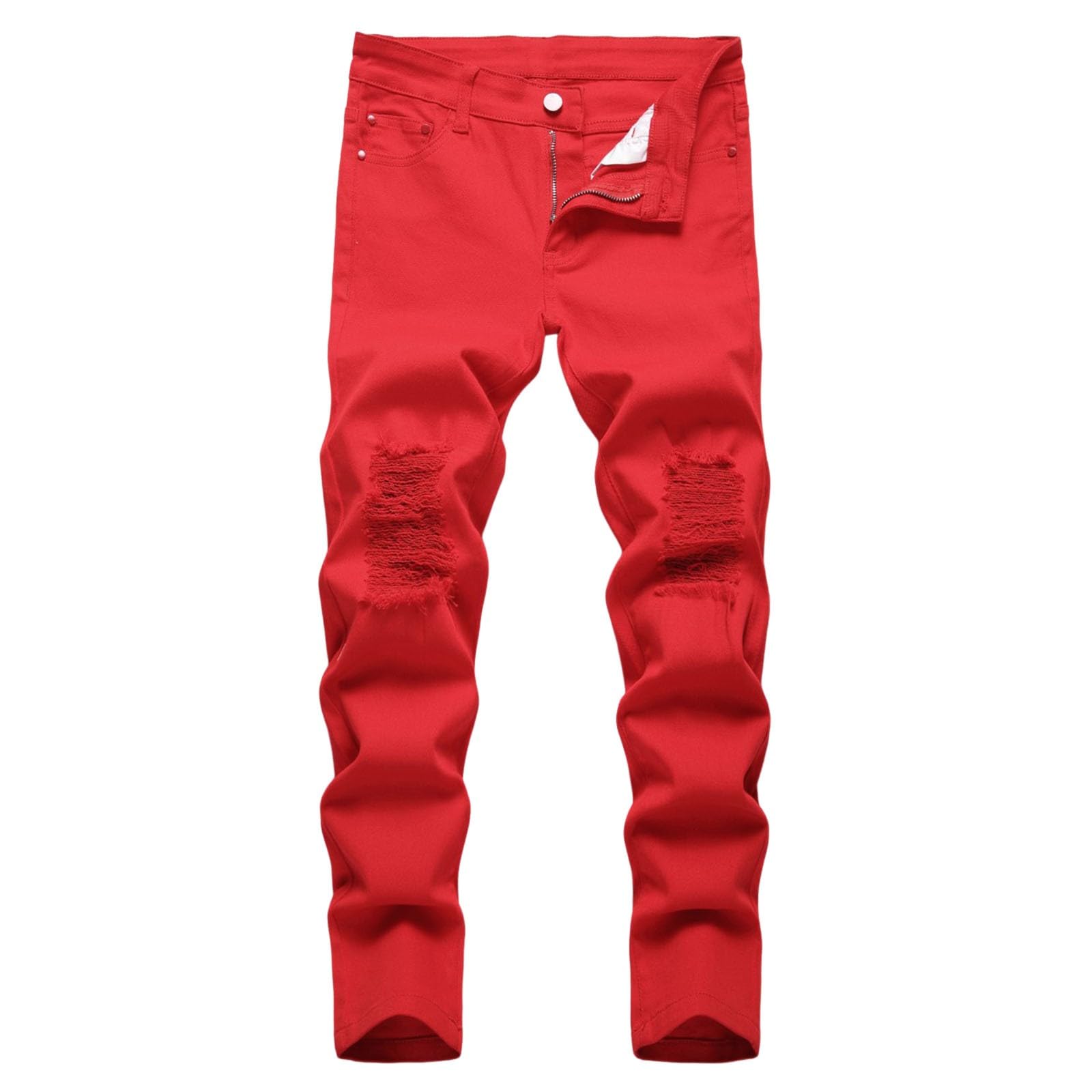 Vaqueros Niño 3-16 Años Slim Fit Rotos Pantalon Vaquero Adolescentes Chico con Goma Cintura Moda Hip Hop Streetwear Jeans Pantalones Vaqueros de Trabajo Denim Stretch Primavera 2026