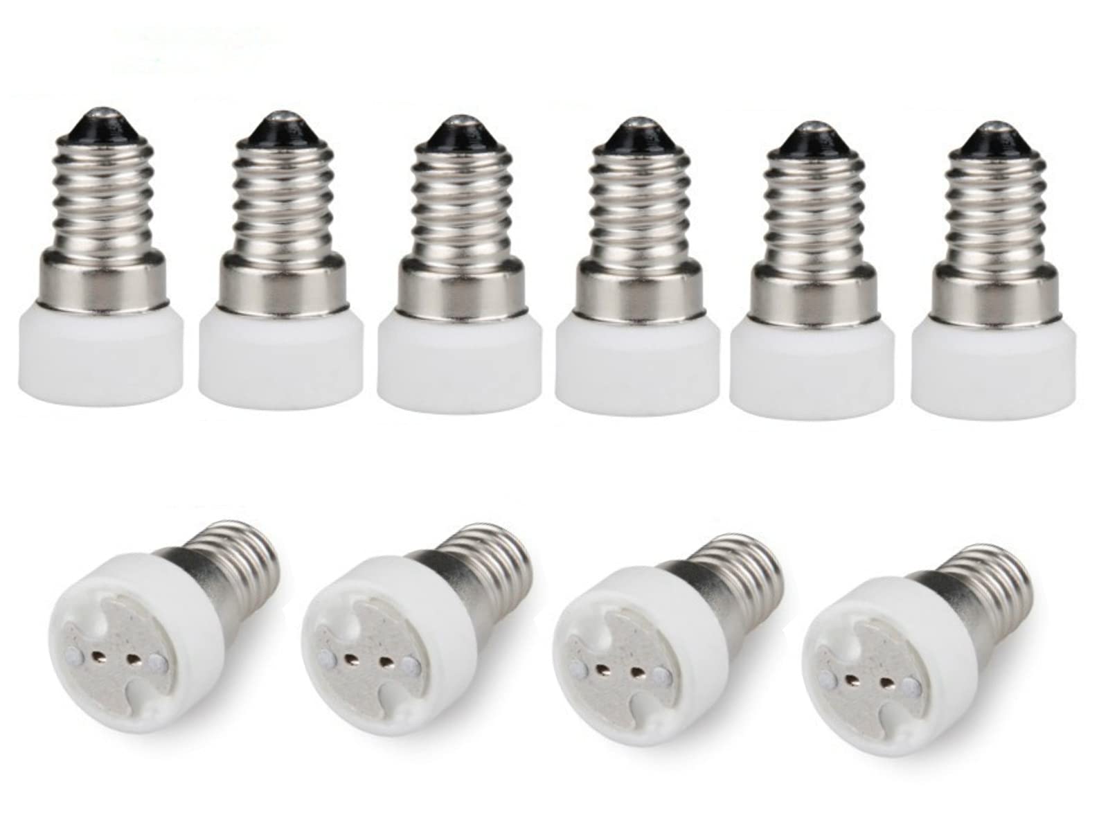ShuoHui Pack of 10 E14 to MR16 GU5.3 Light Lamp Socket Adaptor Converter Lamp Holder 230 V