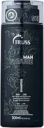 Truss Professional Shampoo Man Nature | Cabelo, barba e pele | Prevenção de acne e foliculite | Higienização profunda 300ml