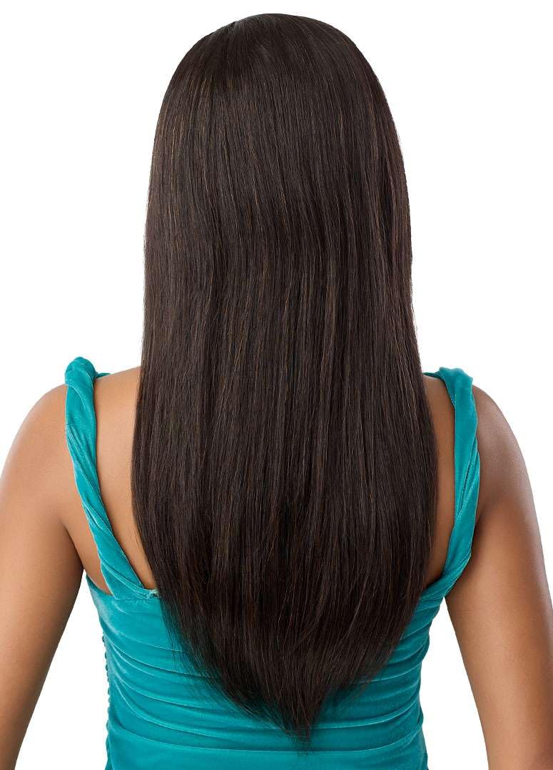 Outre EverRoot Human Hair Half Wig - Yaki Straight 22" (NATURAL)