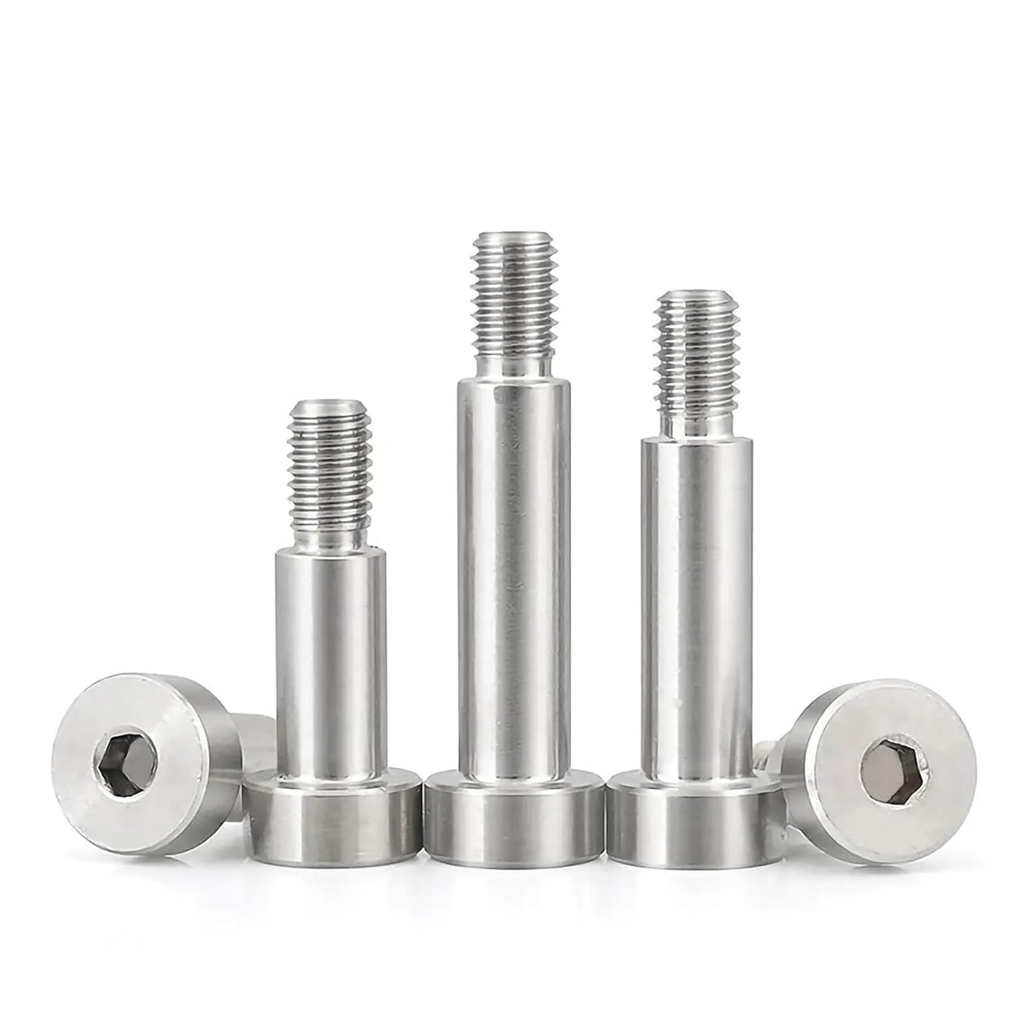 Generic M2 M2.5 M3 M4 M5 304 Stainless Steel Mould Limit Bolt Bearing Screw Head Inner Hex Positioned Shoulder Hexagonal Screw(D3x25mm M2.5(12PCS))
