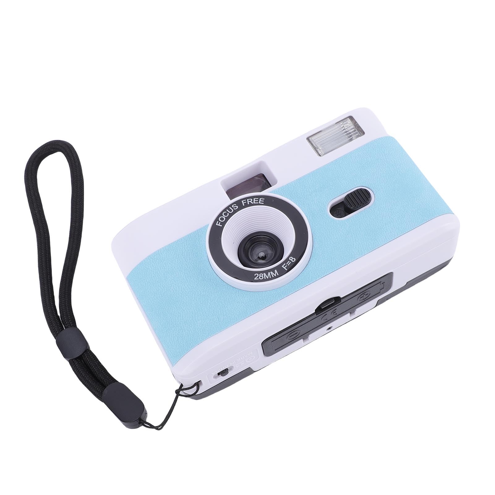 Generic Fotocamera a Pellicola 35 Mm 28 Mm F/8, Fotocamera a Pellicola retrò Riutilizzabile con Flash, Estetica Analogica Unica, per Studenti Adulti, Obiettivo 28 F/8 (#2)