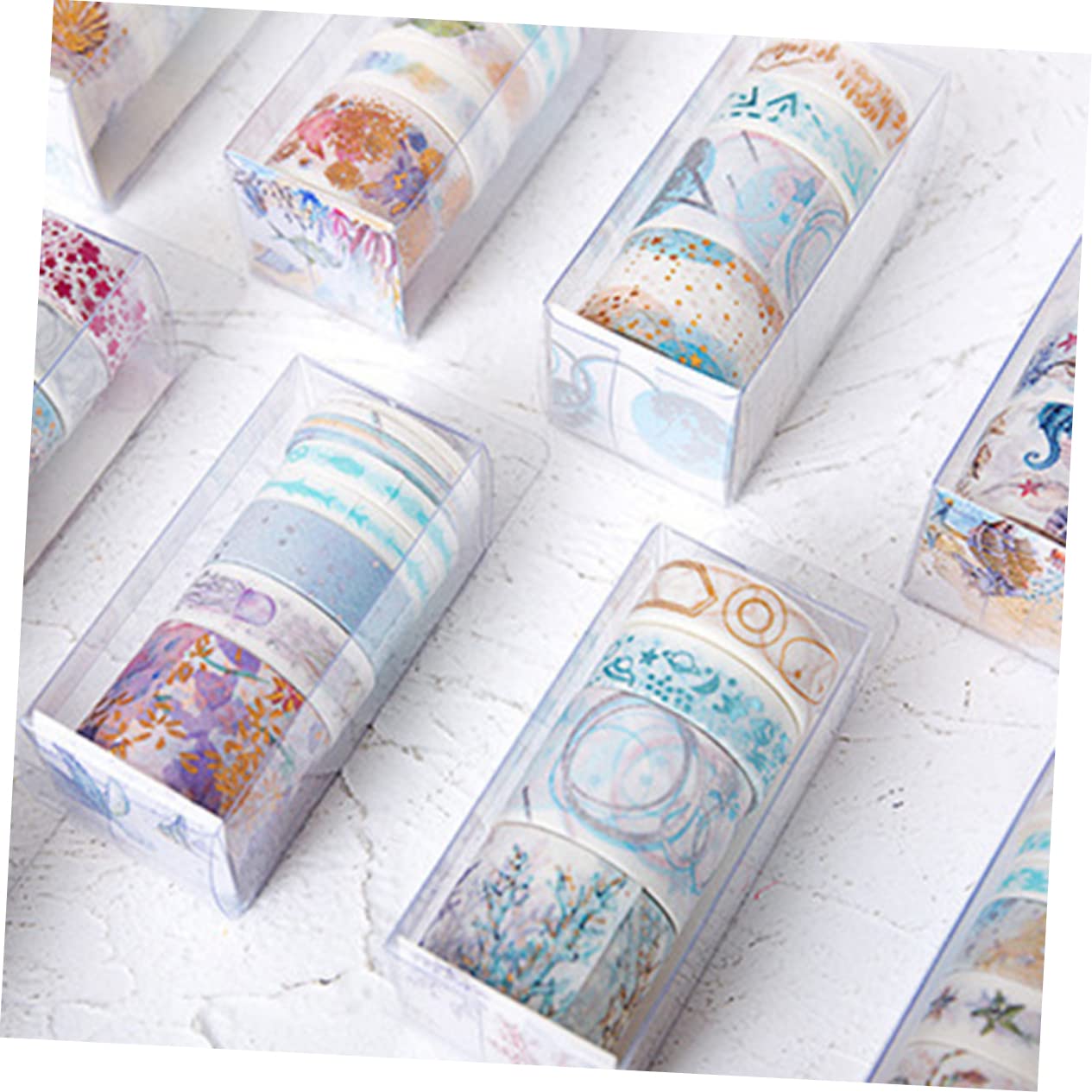 NUOBESTY 6stücke Kawaii Unterwasserwelt Washi Tape Buntes Klebeband Für Bastelprojekte Schulbedarf Und Scrapbooking Zufälliger Stil