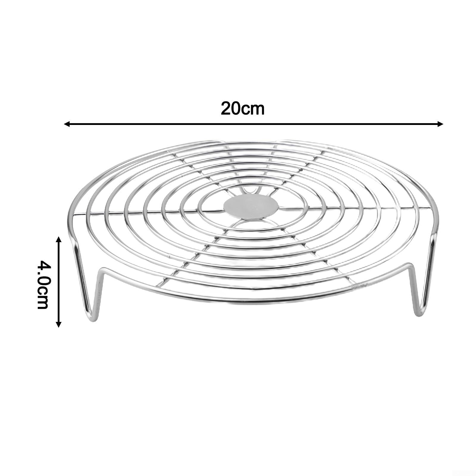Soporte de acero inoxidable para cocinar al vapor, bandeja multiusos 20 cm para olla a presión