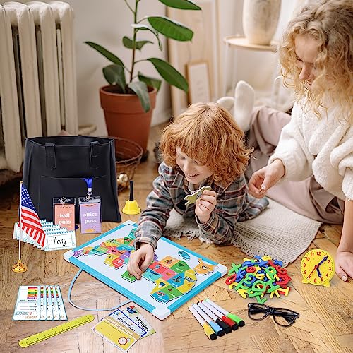 image for Gifts2U Pretend Play School Sets for Kids - With Teacher Bag, Whiteboa