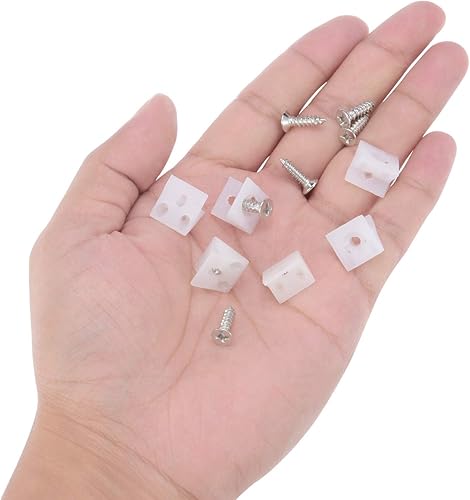 Miniatura 7 de Canomo Paquete de 100 cuñas de fijación para reparación de cajones de 90 grados, soporte de código de ángulo de plástico para muebles de cajón,