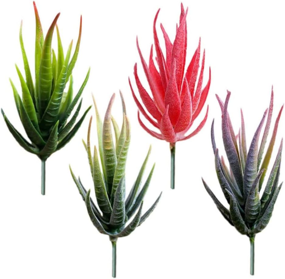 NOPEILVI Artificial Aloe Mini Aloe Succulent Plants Unpotted Fake