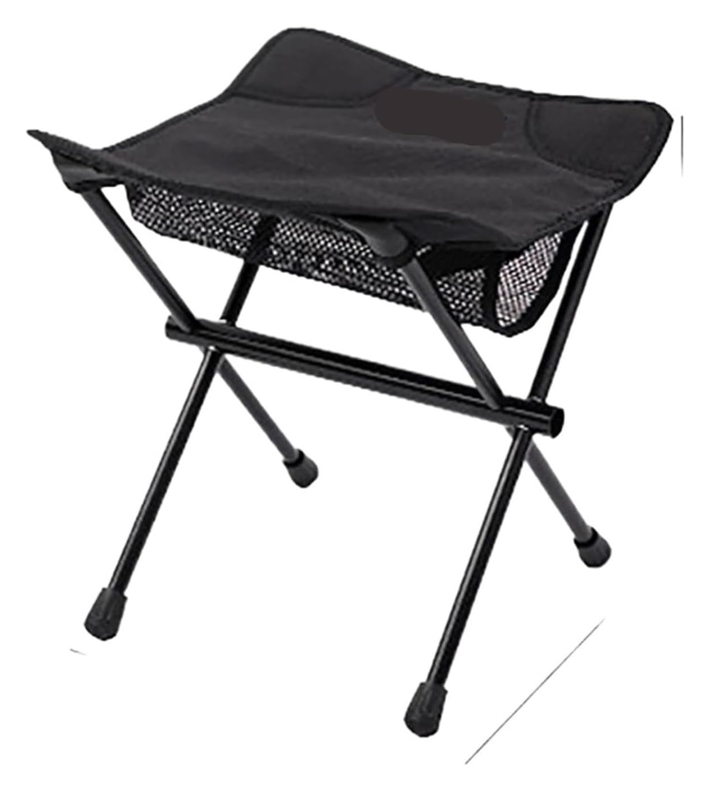 KRXSOBNV Folding camping chair, Portable Moon Chair Outdoor Folding Ultralight Aluminum Alloy Camping Beach Maza Fishing Stool(Black)
