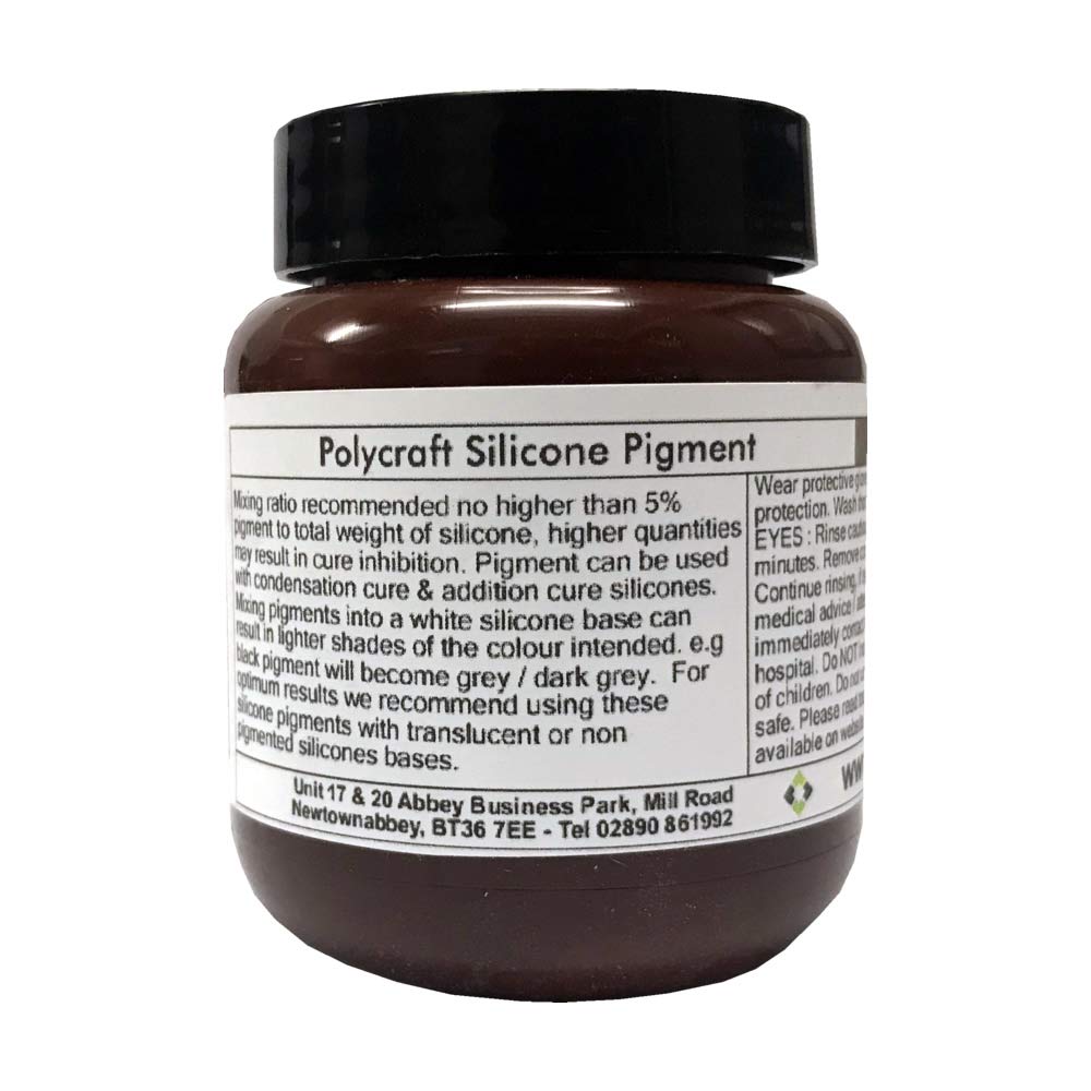 Polycraft ( Mb Fibreglass ) Brown Polycraft Silicone Pigment - Dark - 100G (Compatible With Rtv Silicone Mould Making Rubber)