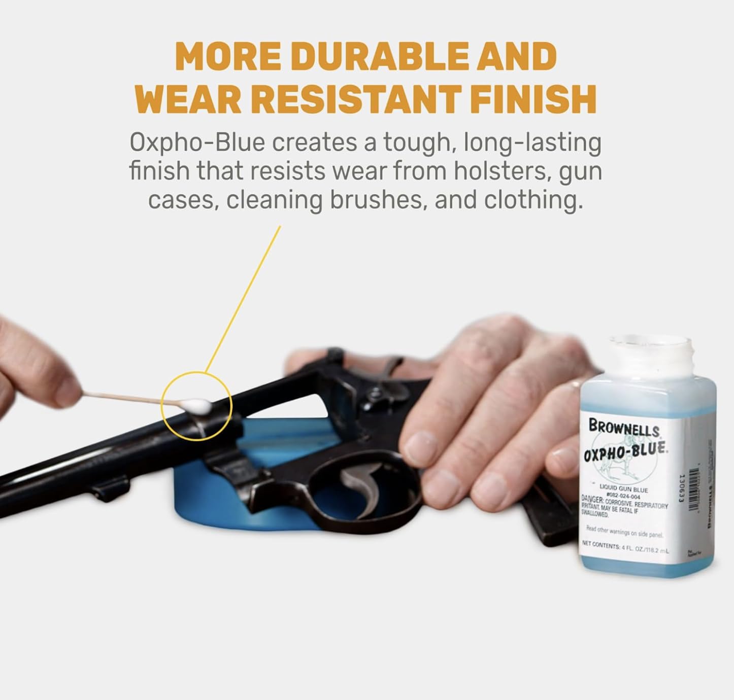 Brownels Oxpho-Blue Liquid Gun Blue, 3 Pack Cold Bluing Solution, Gunsmithing Tools Maintenance Cleaning Supplies, Professional Grade, 4 Fl oz. (118.2 mL)