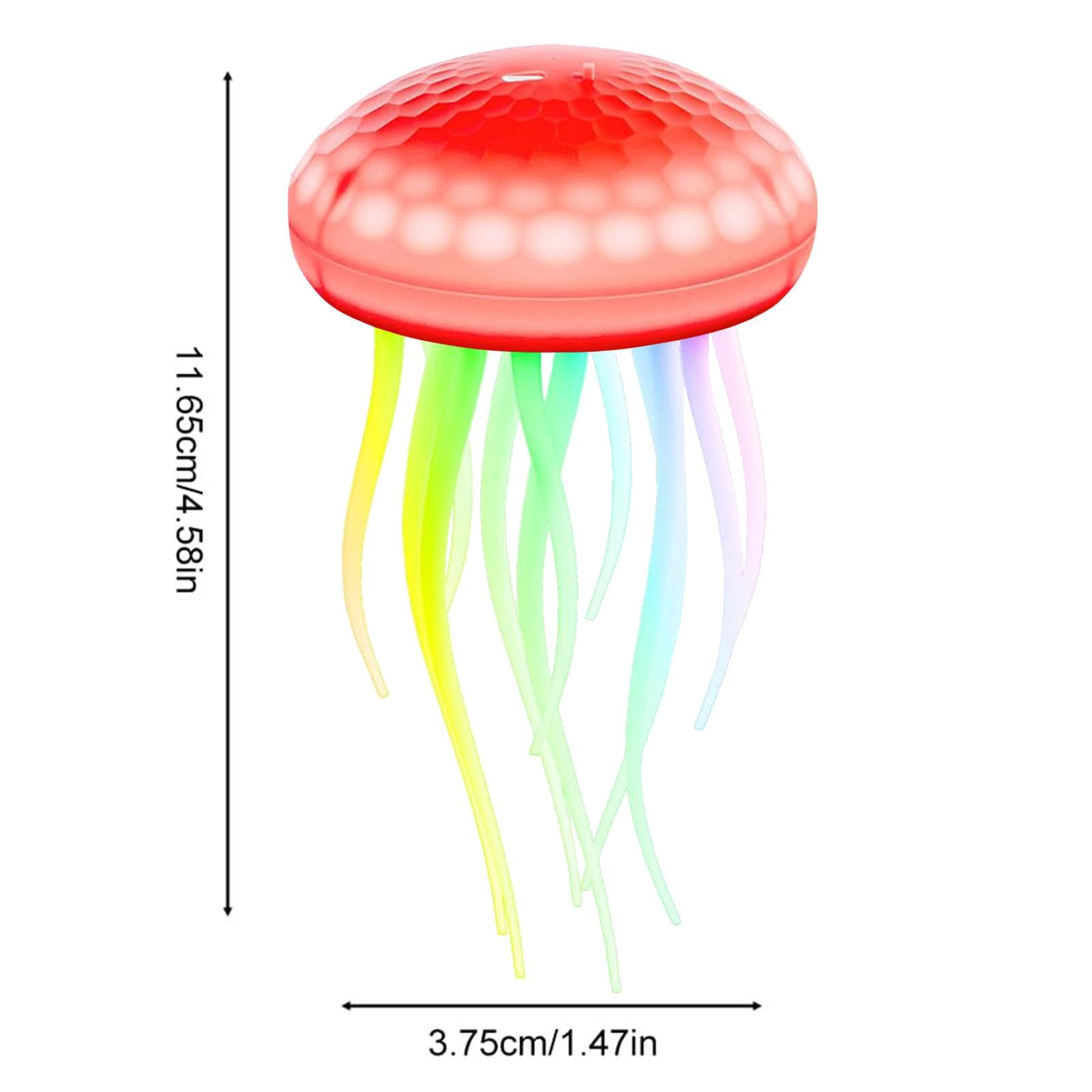 Luce notturna a LED con, lampada con Lampada ad attivazione vocale | Lampada da comodino ricaricabile da 1000 mAh, luce notturna portatile a LED RGB con medusa per soggiorno, scrivania da