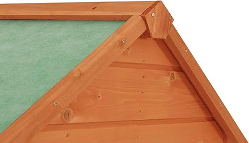 Miniatura 8 de Tidyard Cobertizos de almacenamiento impermeables con marco de madera maciza para jardín, con 2 estantes incorporados