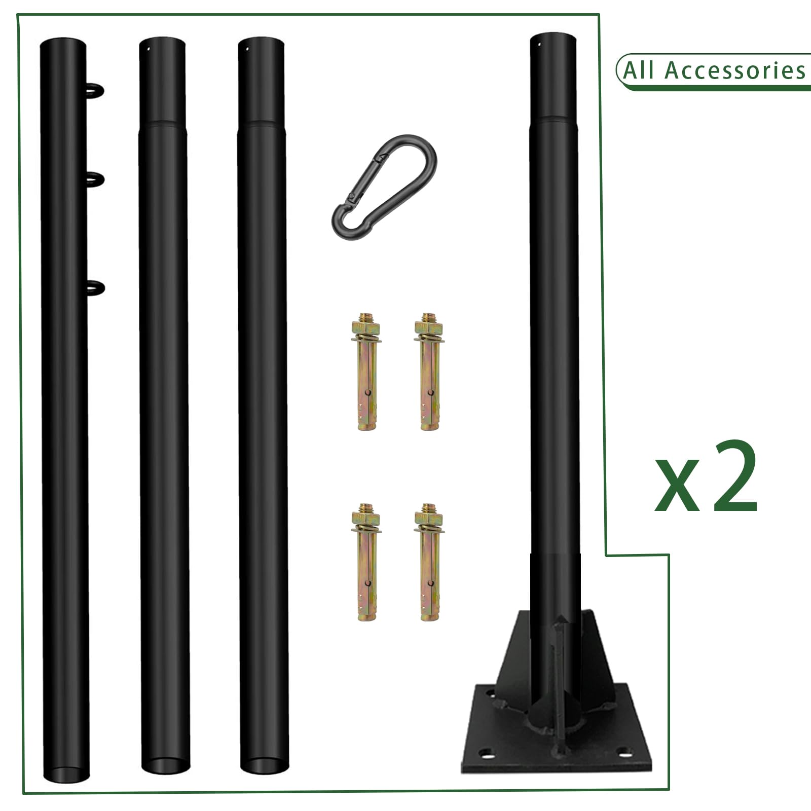 Supporto Per Tenda Da Sole Windhager - Per Palo Parasole, In Acciaio Rivestito, Resistente Alle Intemperie
