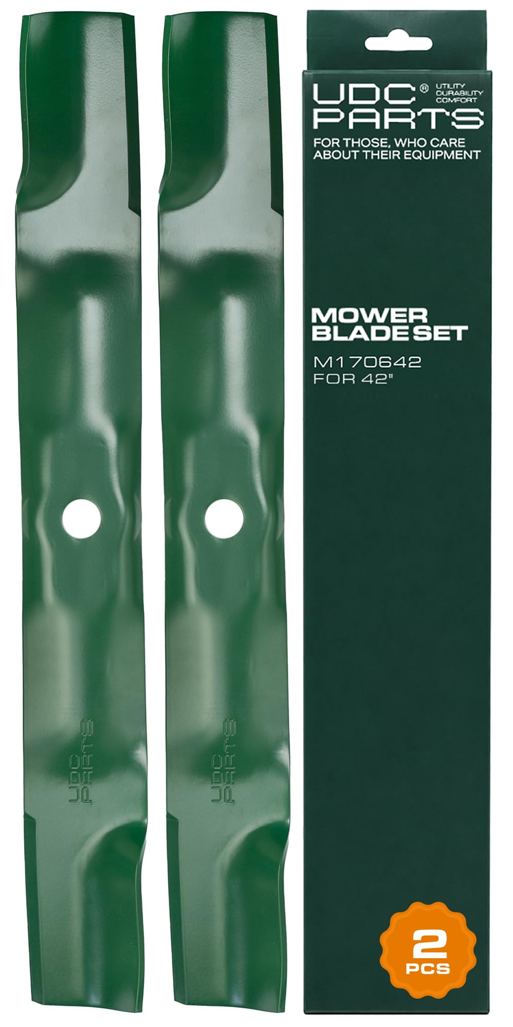 UDC Parts UC22008 Mower Blades Replacement for John Deere 42 Inch Z335E