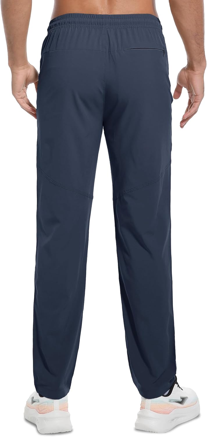 Men's Hiking Pants Lightweight Quick Dry Waterproof Breathable Athletic Joggers Track Running Sweatpants - Image 3