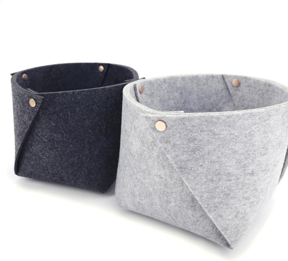 Felt Desktop Storage Basket Living Room Organizer for Home