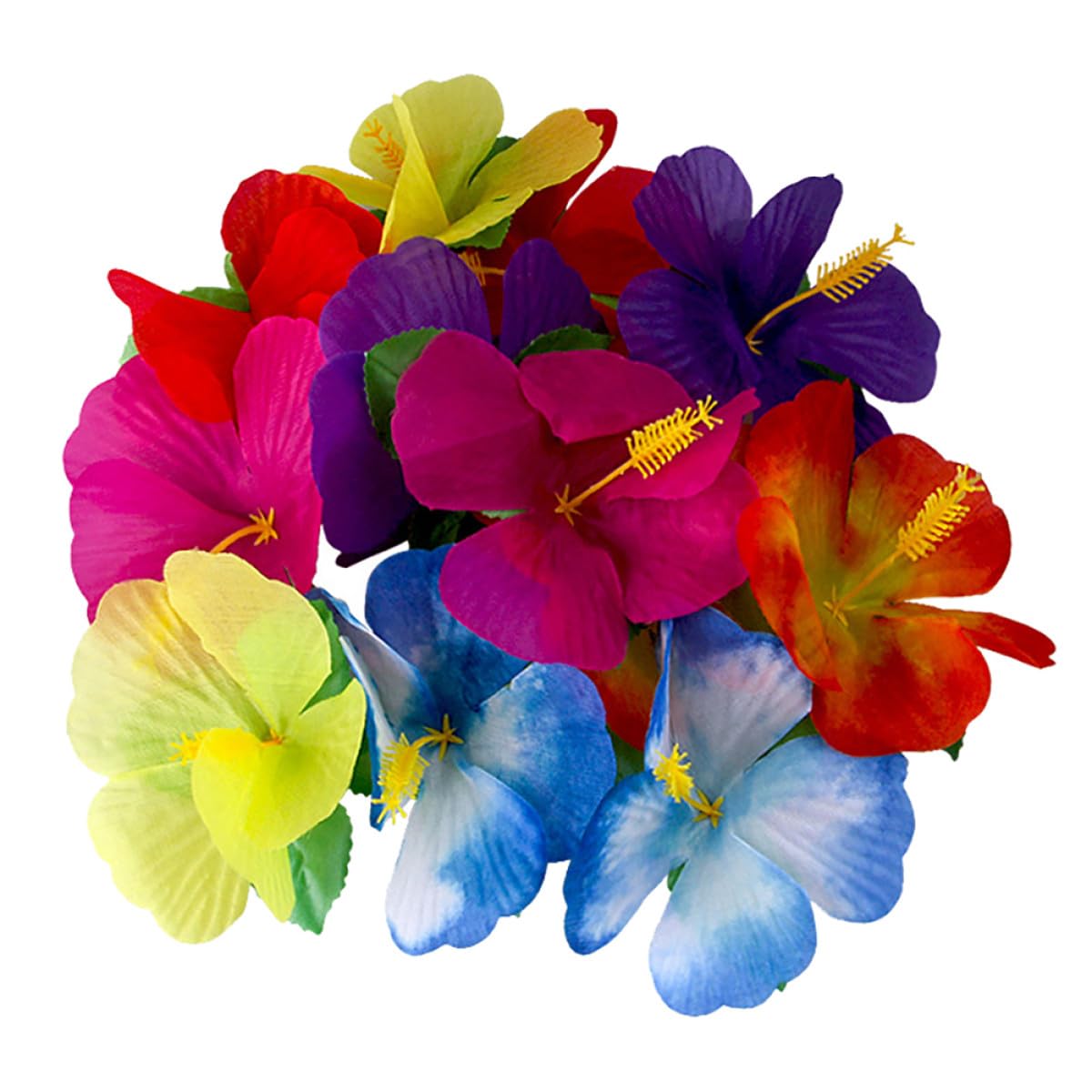 Fleurs Artificielles Hibiscus Décorations Maison Lot en Tissu
