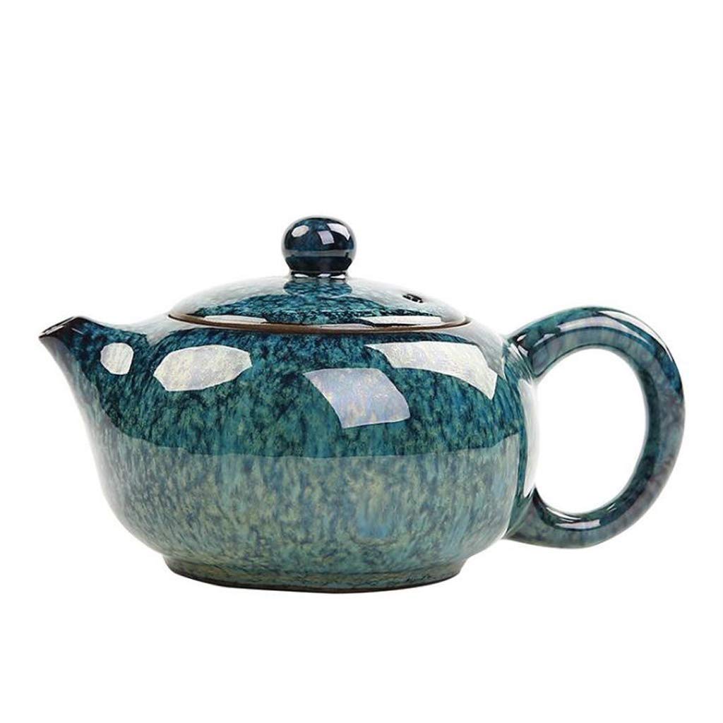 Tetera de cerámica Celadon verde de estilo chino antiguo ZAW