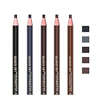 Vista 1 de 5pcs Microblading Pencil Waterproof Eyebrow Peel-off Pencil Pull Cord Microblading Supplies Brow Lamination Pencil Set For Marking Filling Outlining