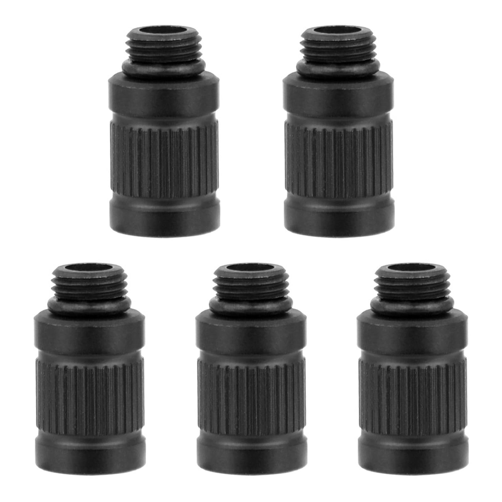 CHENZILIN 5Pcs Thick/Adaptors Aluminum Alloys Bike Pump Adapters Convertor Inflatable Nozzle Inflator Adapters Easy to Use
