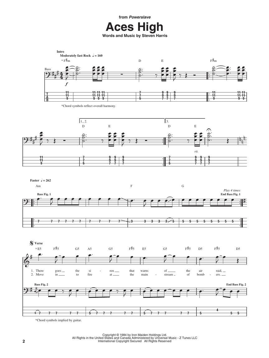 Iron Maiden Bass Anthology (Bass Recorded Versions)