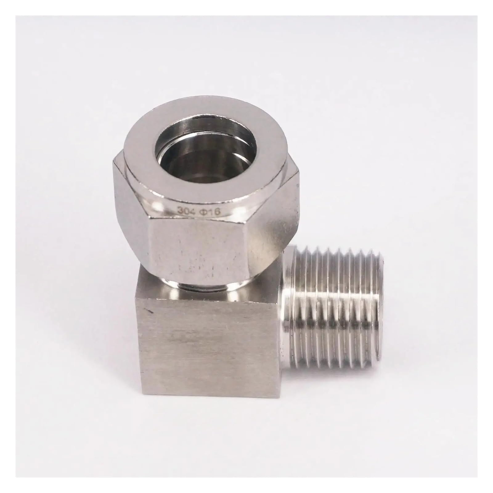Zgposqkzsc One Color Fit Tube O/D 14Mm -1/2" Bspt Elbow 304 Stainless Ferrule Pneumatic Air Compression Fitting