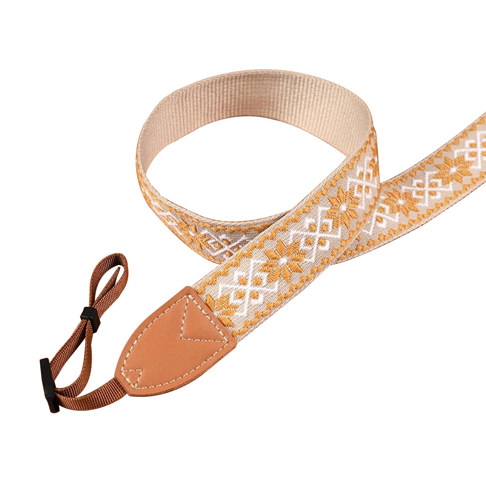 Flyiodfcxv Style1 Camera Strap, Golden Camera Strap, Embroidery Neck For Photographers, Versatile Design