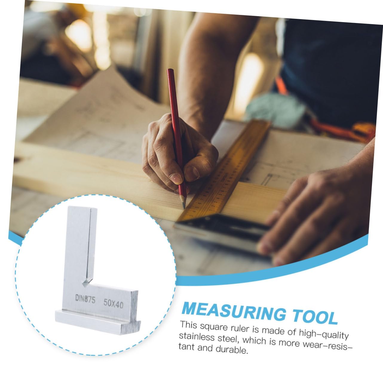 OSALADI 3pcs Right Angle Measuring Ruler Thickened Stainless Steel Square for Precise Woodworking and Carpentry Measurements High Precision Tool for Professionals and Enthusiasts