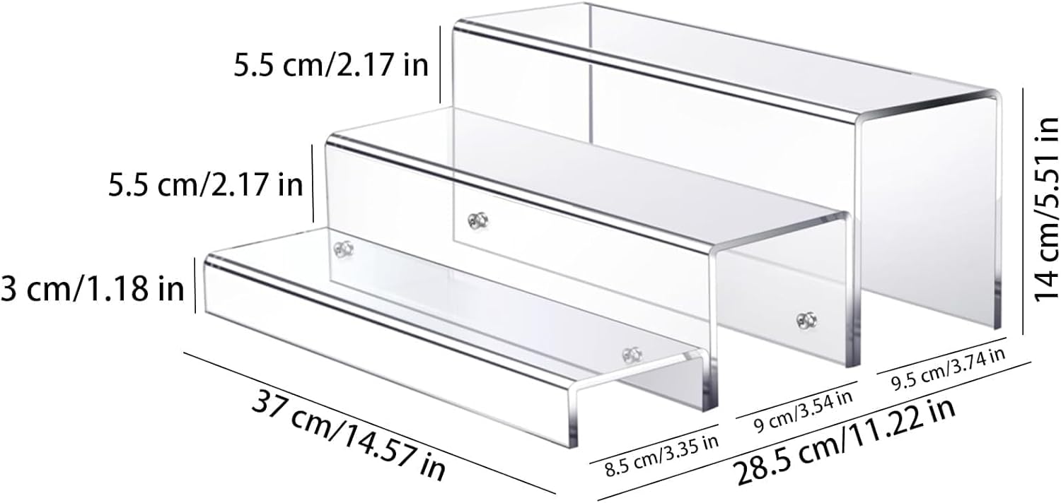 Acrylic Bottle nizer Rack - Liquor Storage Shelf Wine Display Stand for Dining Room Kitchen Bar - Elegant Liquor Cabinet with Adjustable Levels