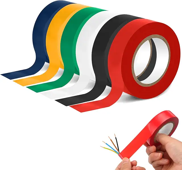 OFFCUP Isolierband Set, 6 Farben PVC Elektriker Klebeband 19mm x 20m