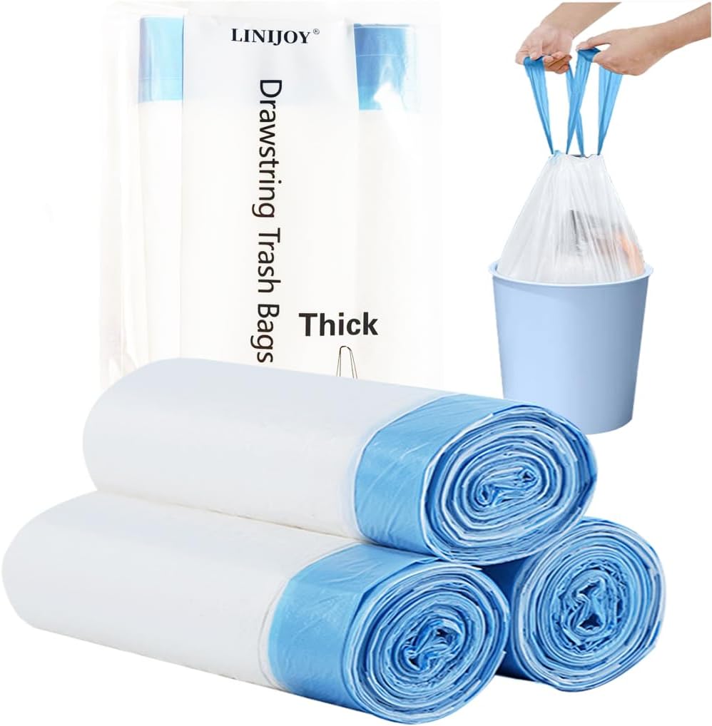 Car Trash Bin Gallon Trash Bag, Drawstring Small Trash Bags 60