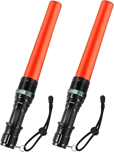 2 luces LED de señal de seguridad de 11 pulgadas, luces de control de tráfico con 7 modos de flash rojo, para asistente de estacionamiento,