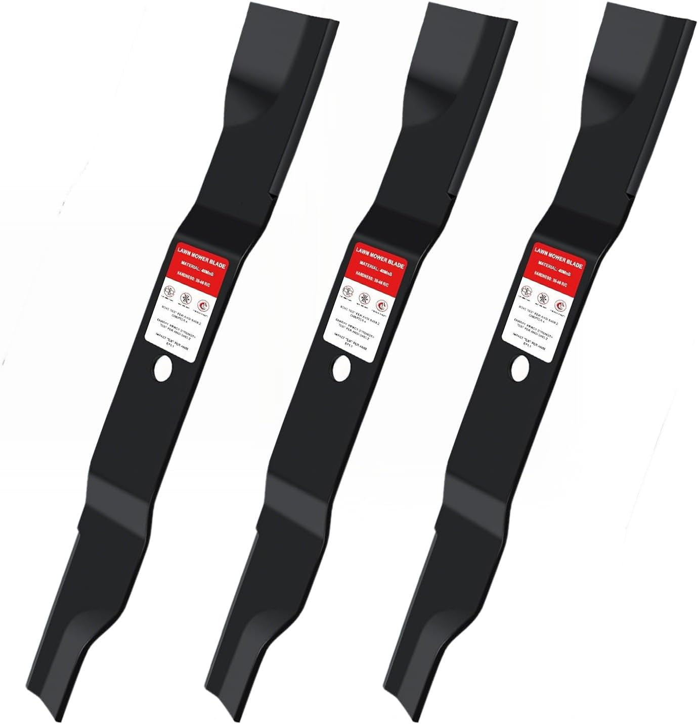 Wadoy 3 Pack Upgrade 04771200 Lawn Mower Blades 18" Compatible with Gravely 52" Deck Mowers (ZT X, ZT XL) and Compatible with Ariens IKON X, IKON XL – Replaces 00450300 and 03253800 Blades