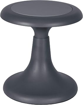 Regency Glow Wobble Stool, 13-inch, Grey