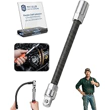 Flexible Socket Extension 1/4" 3/8" 1/2" Drill Bit Extension Impact Rated Ratchet Drive Bendable Shaft Torque Ratchet Wrench Extender Universal Flex Rod for Reach Tight Auto Mechanics Tool Set