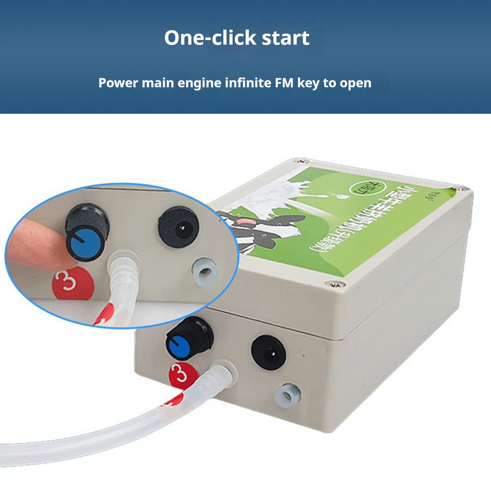 Ordeñadora eléctrica automática de vacas y cabras, ordeñadora al vacío con bomba ajustable y cubeta de leche, válvula de retención de parada automática para un proceso de ordeño eficiente