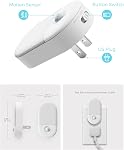 Motion Sensor Night Light, [2 Pack] LOHAS Motion Activated Night Light, Daylight White, Adjustable Brightness, Motion Sensor Light Indoor Plug in for Nursery, Kids, Bedroom, Bathroom Night Light