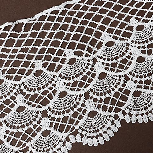 Image of 3 Pcs Women's Vintage Crochet Knit Floral Cape Shawls Shrug Bolero Bridal Poncho White Collar