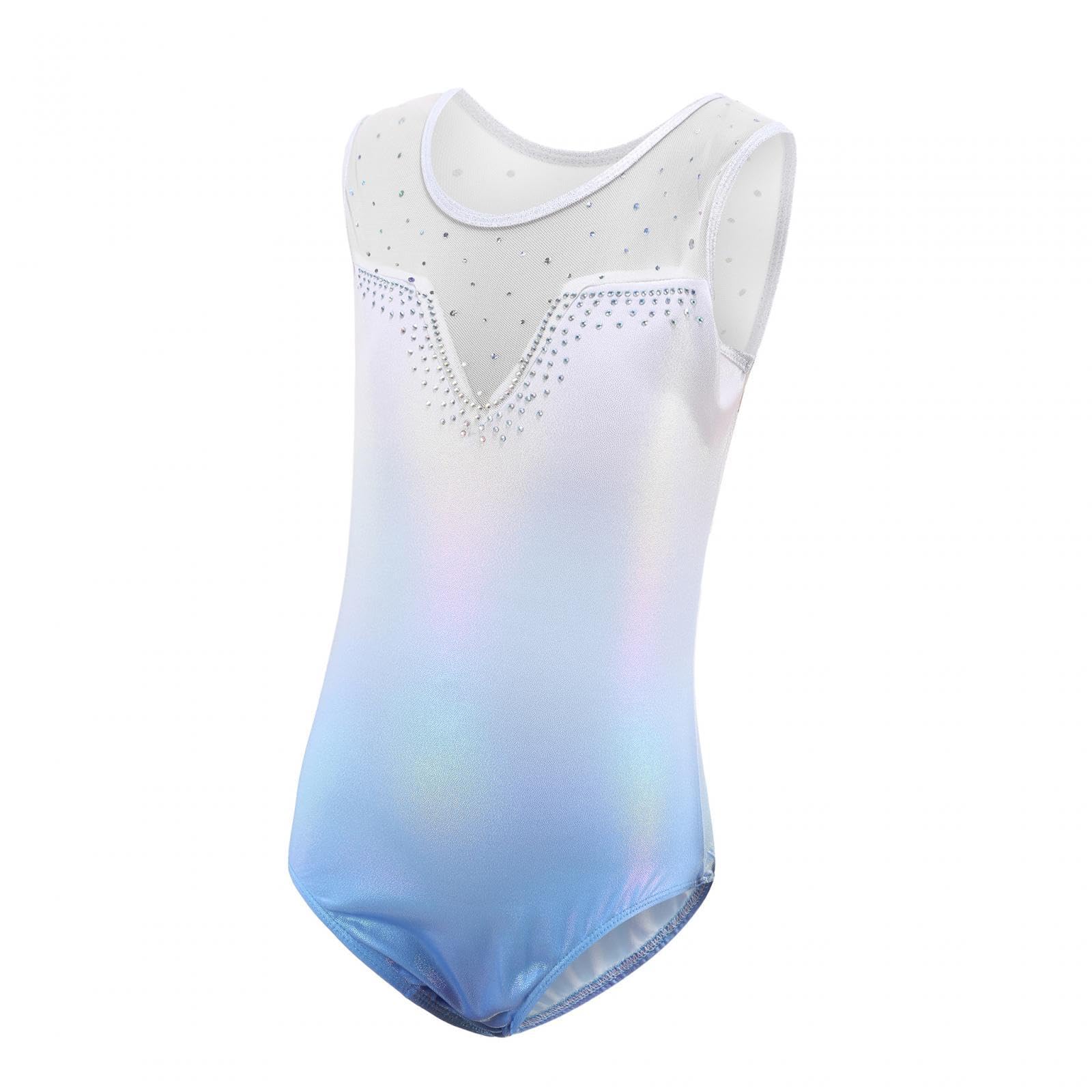 LOOM TREE Girls Gymnastics Leotards Shiny Rhinestones Sparkling Athletic Clothes Costume 8-image-18