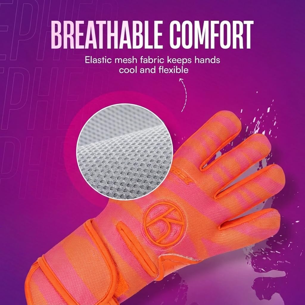 keepher Arbez Women's Soccer Goalie Gloves | Removable Fingersaves | 3.5mm Giga Grip Latex for Superb Shot Absorption & Control | Designed for Female Goalkeepers | Based in The USA - Image 6