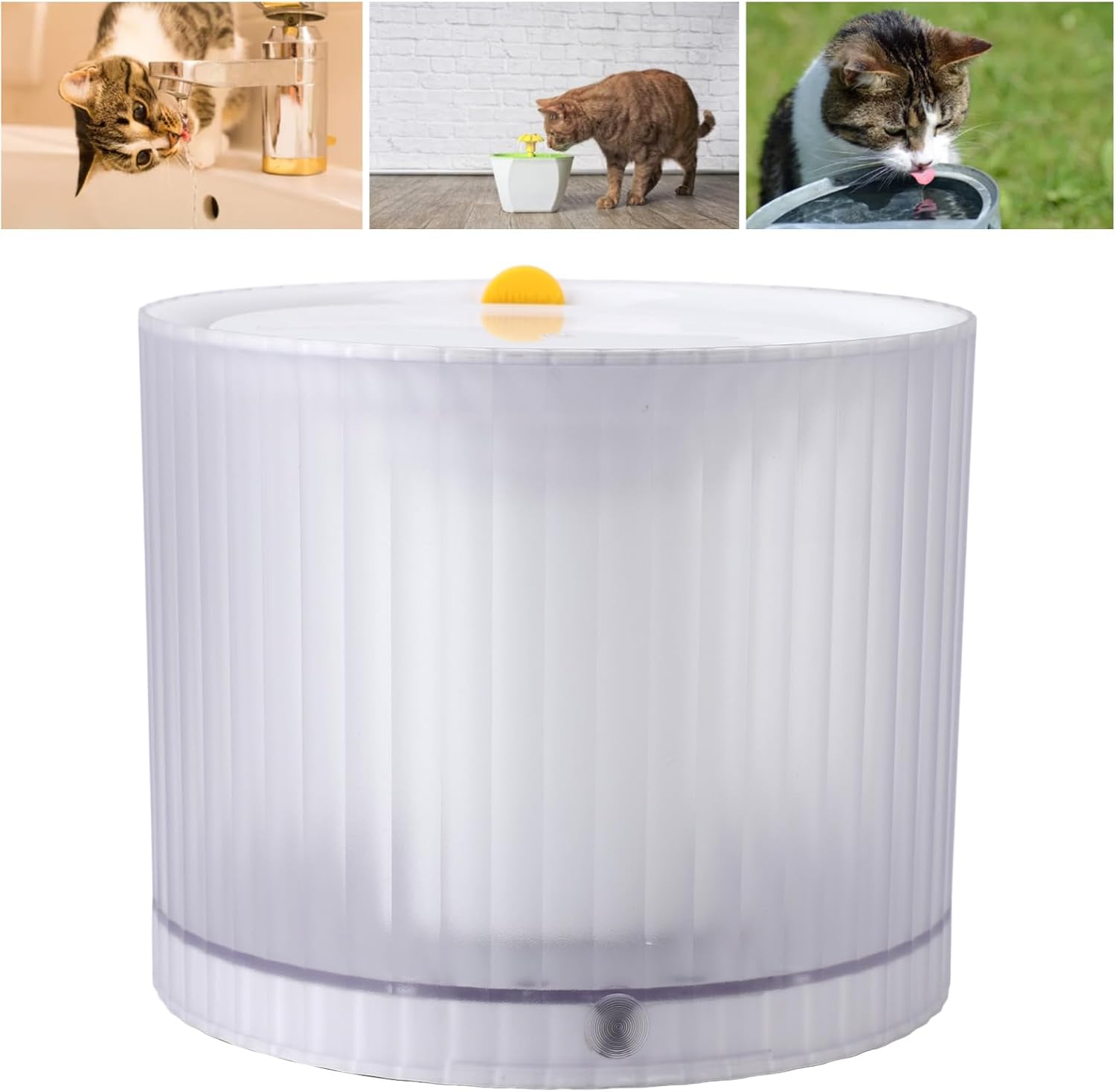 Pet Intelligent Water Fountain Quiet, Automatic Cat Dog Waters Feeder, Sealed Pump, Visible Drink Level, for Pets