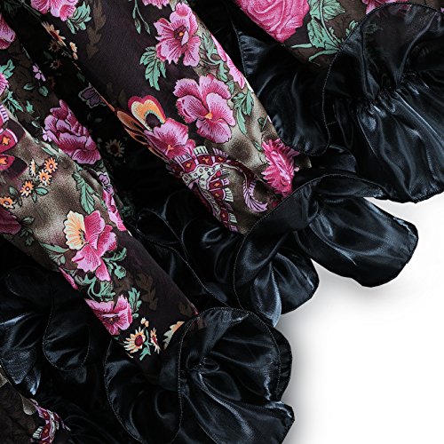 Royal Smeela Women's Belly Dance Skirt Ats Voile Maxi Full Flamenco Skirts Tribal Bellydance Chiffon Bohemian Dress 360 Degrees One Size #TOP3